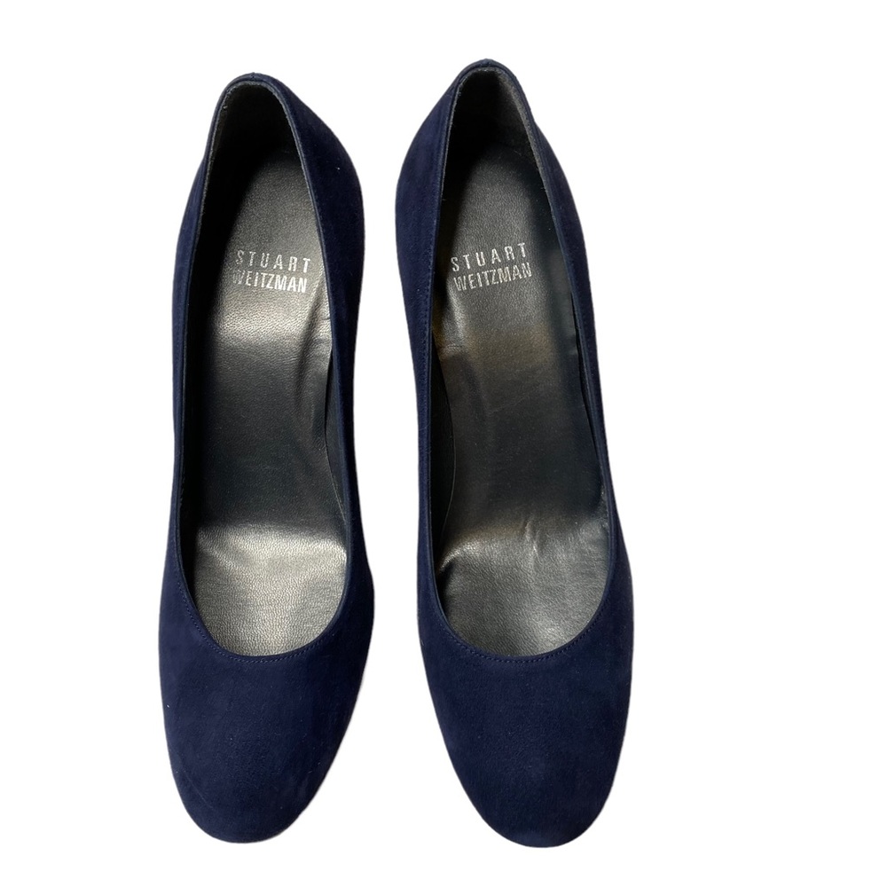 Stuart Weitzman Stiltspump Blue Suede Platform Stacked
Wooden High Heels Size 6 - Picture 2 of 7